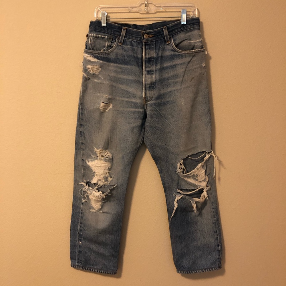 RE/DONE Levis Vintage High Rise Crop Jeans Sz 30